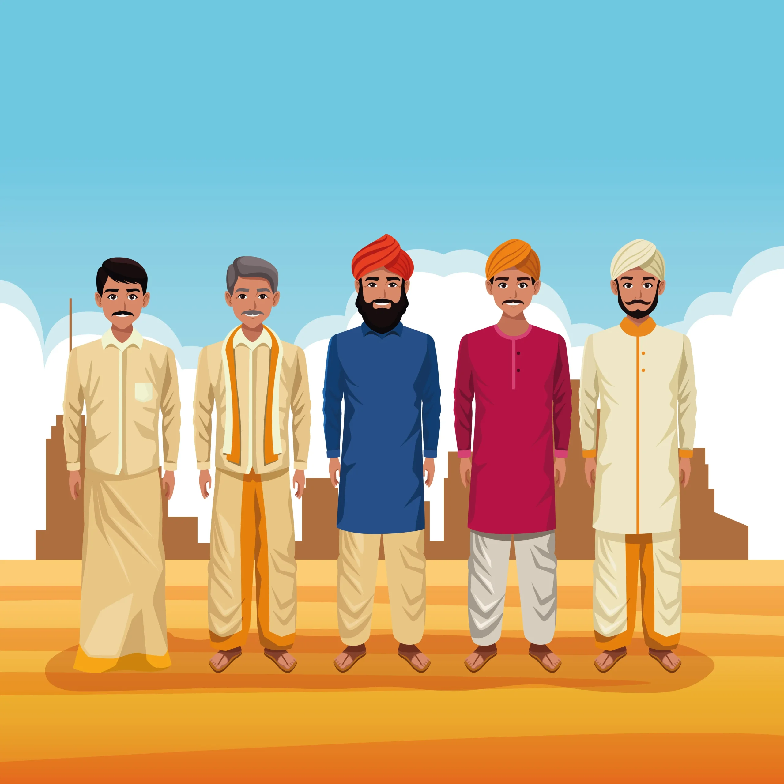 Styling dhoti