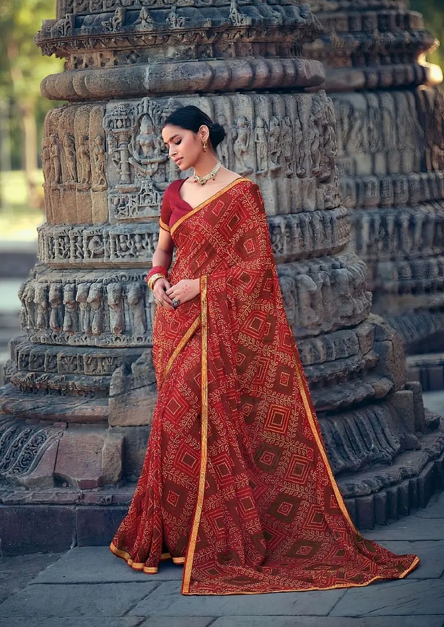 chiffon saree varieties