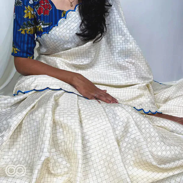 GADHAWAL CHEX SAREE