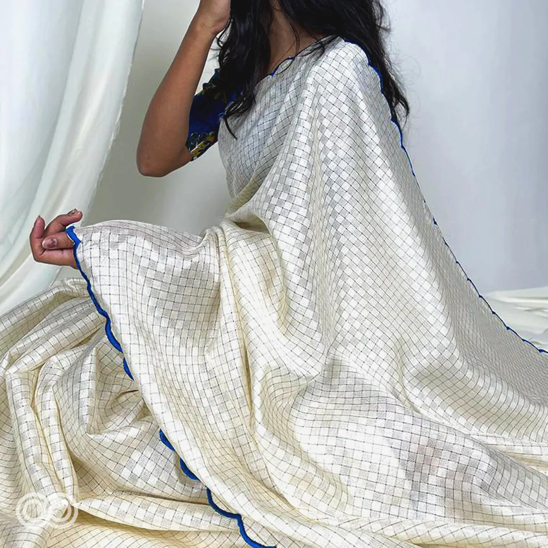 GADHAWAL CHEX SAREE
