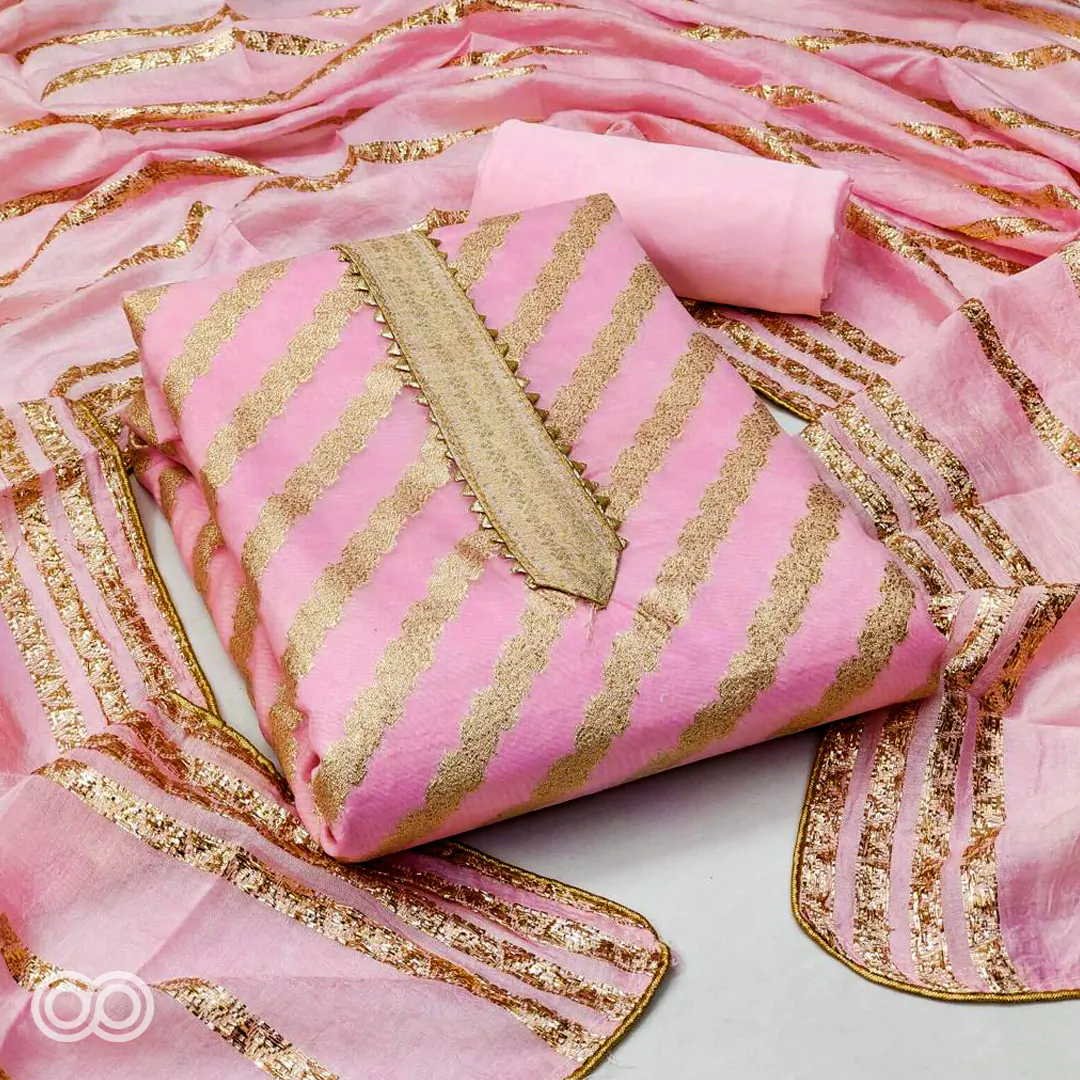 Chanderi material suit