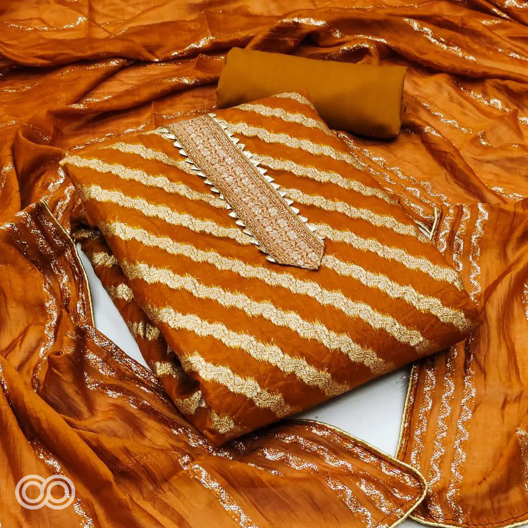 Chanderi material suit