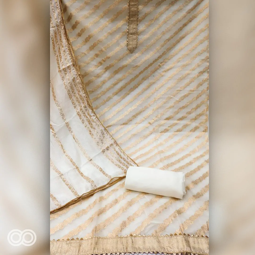 Chanderi material suit