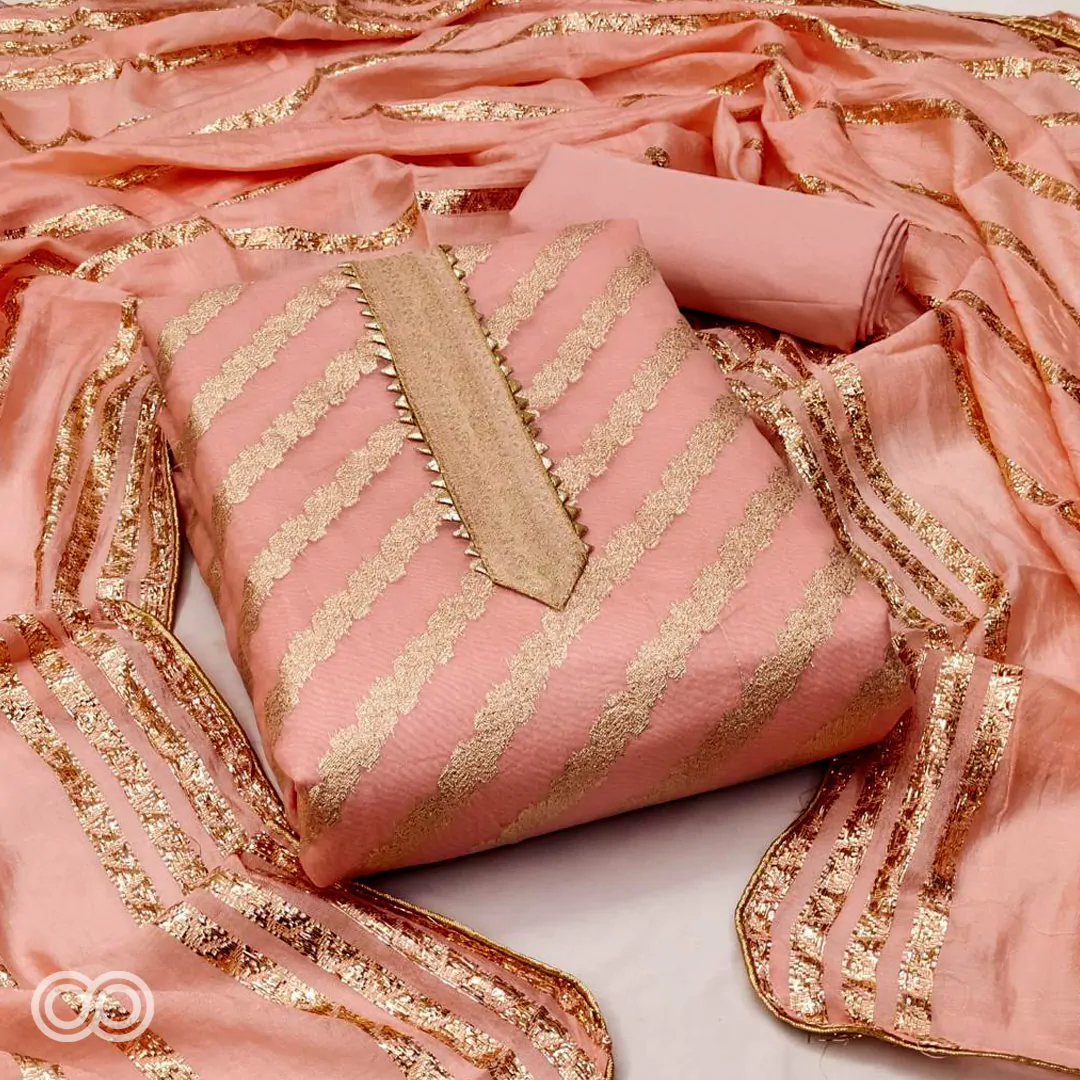 Chanderi material suit