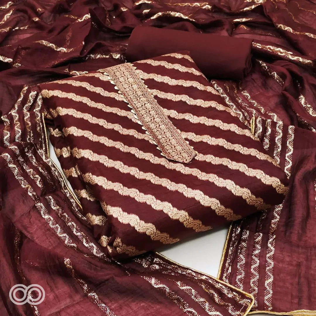Chanderi material suit