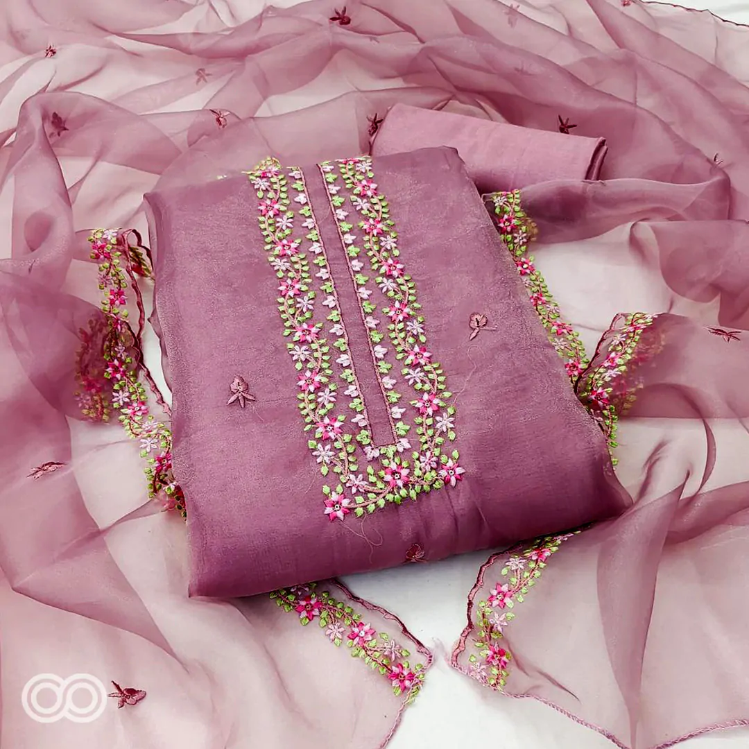 Organza Silk material suit