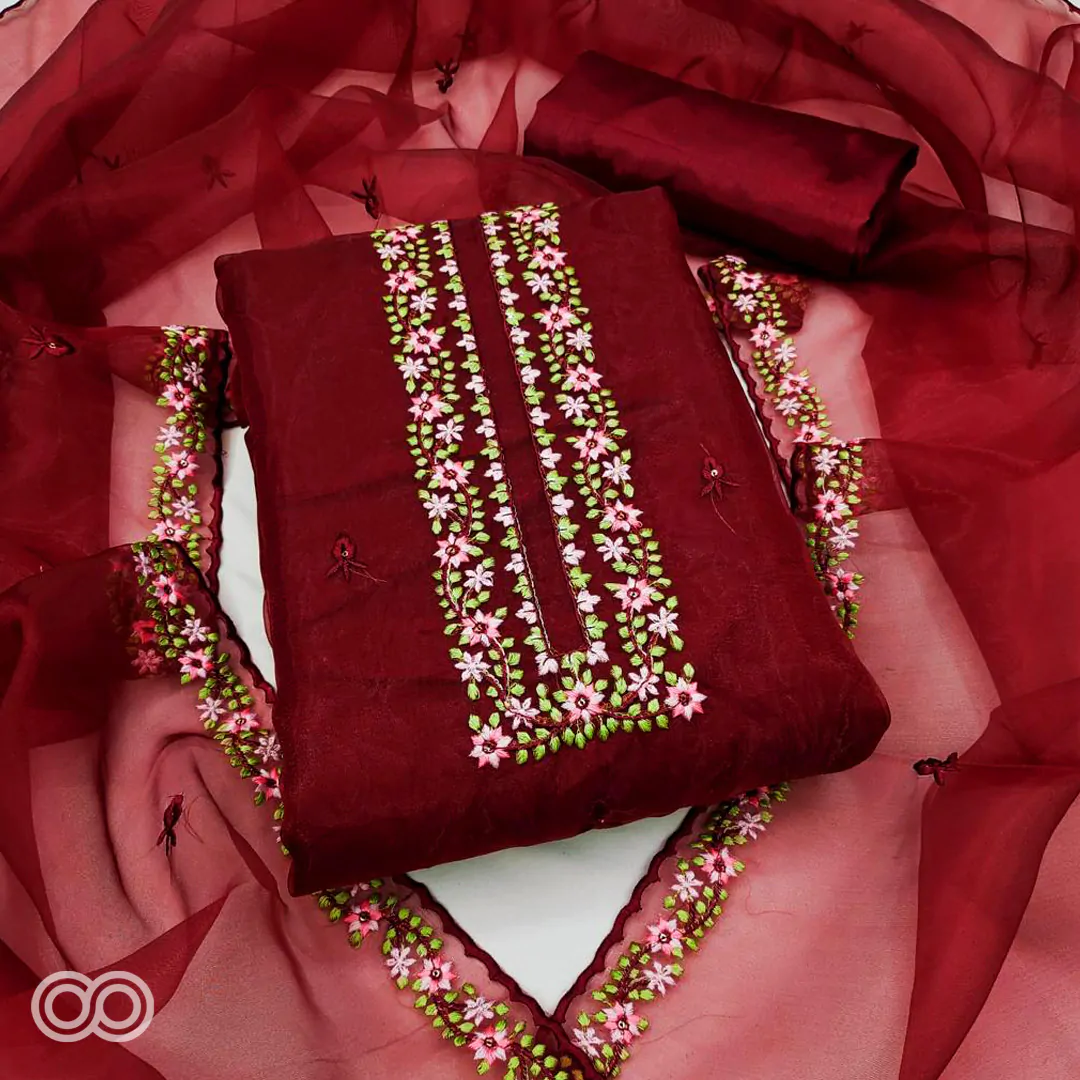 Organza Silk material suit