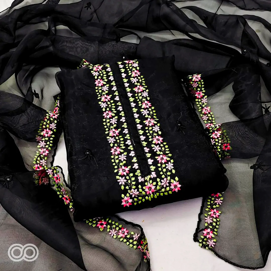 Organza Silk material suit