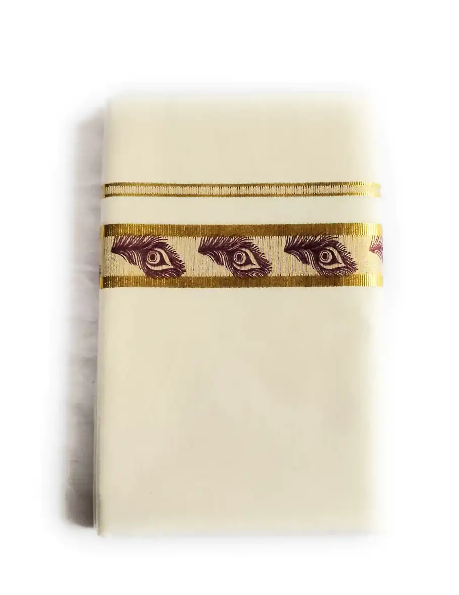 Woodloom Men Dhoti - Image 3