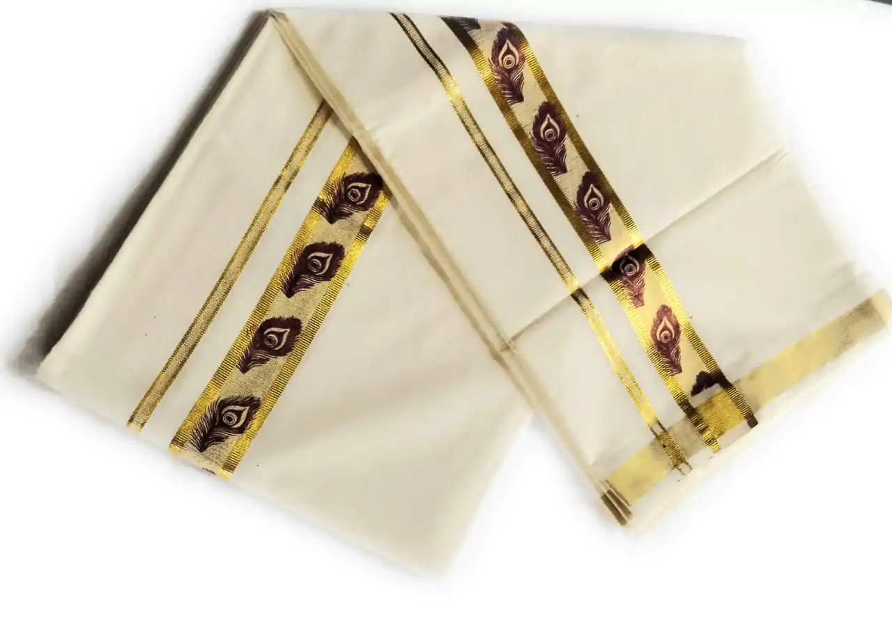 Woodloom Men Dhoti - Image 2