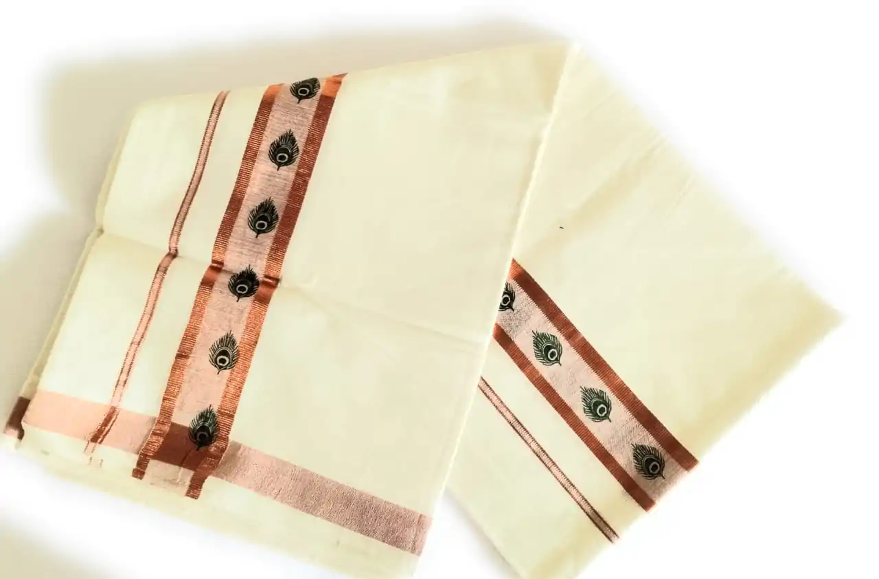 Woodloom Men Dhoti - Image 2