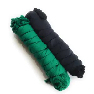 Woodloom Combo Of Dupattas For Women (Green+Navy BLue)