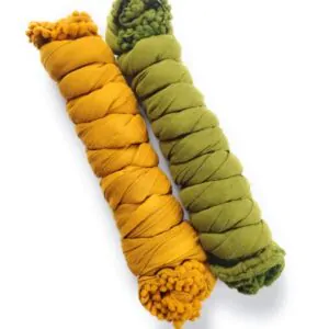 Woodloom Combo Of Dupattas For Women (Yellow+Olive Green)