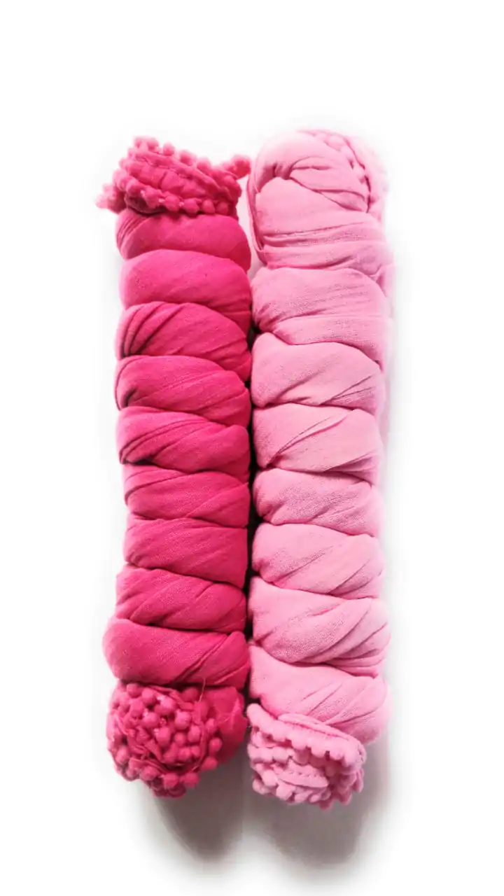 Woodloom Combo Of Dupattas For Women (Rose+Pink)