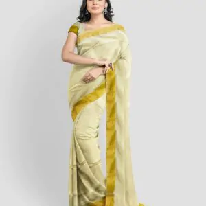 WOODLOOM HANDLOOM COTTON KERALA SAREE - Image 8