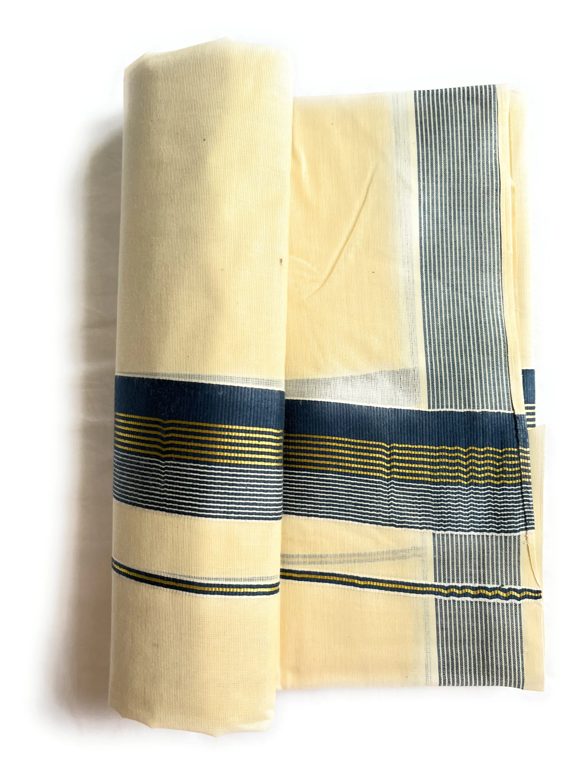 WOODLOOM HANDLOOM KASAVU MUNDU - Image 2