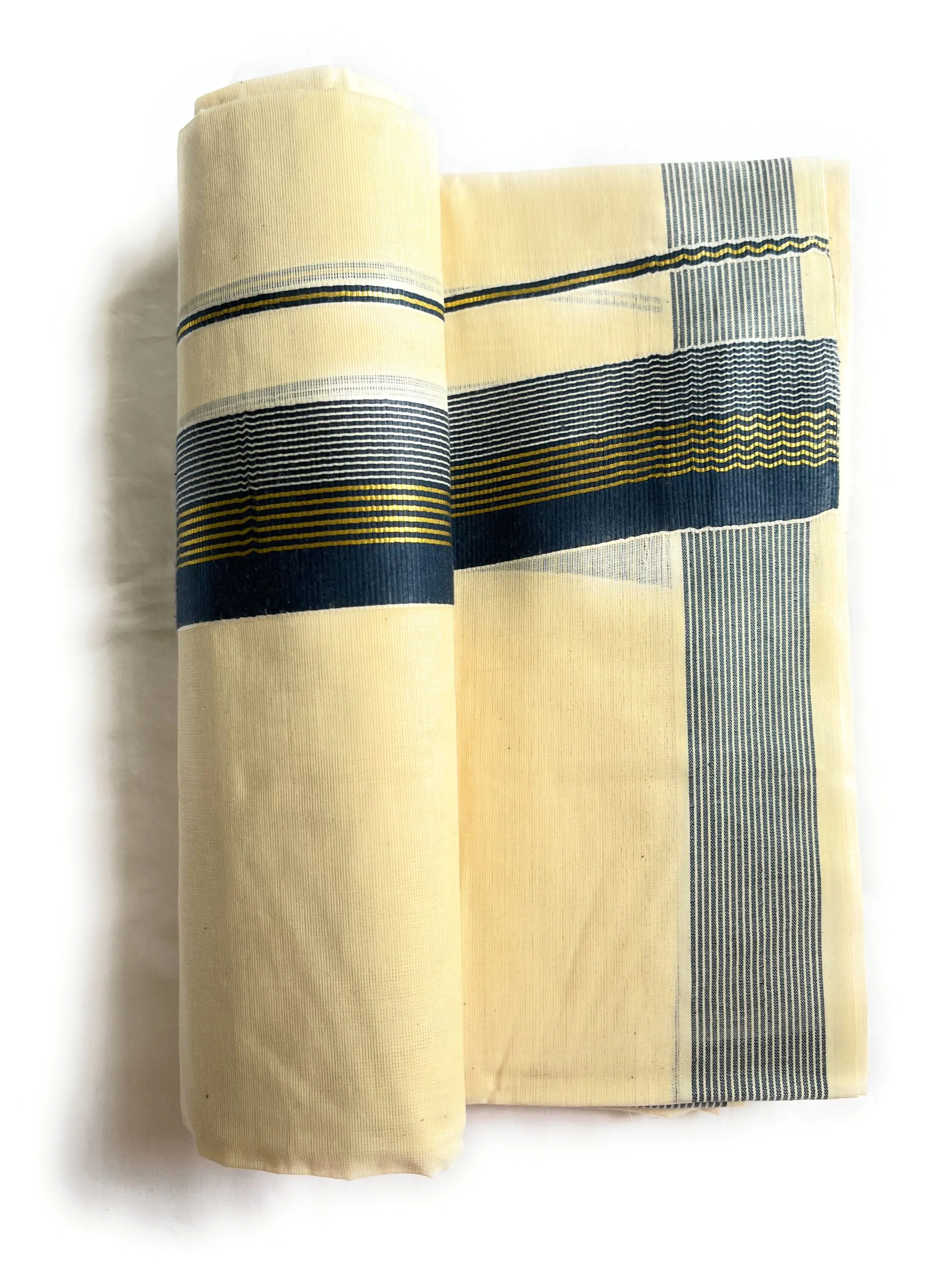WOODLOOM HANDLOOM KASAVU MUNDU - Image 5