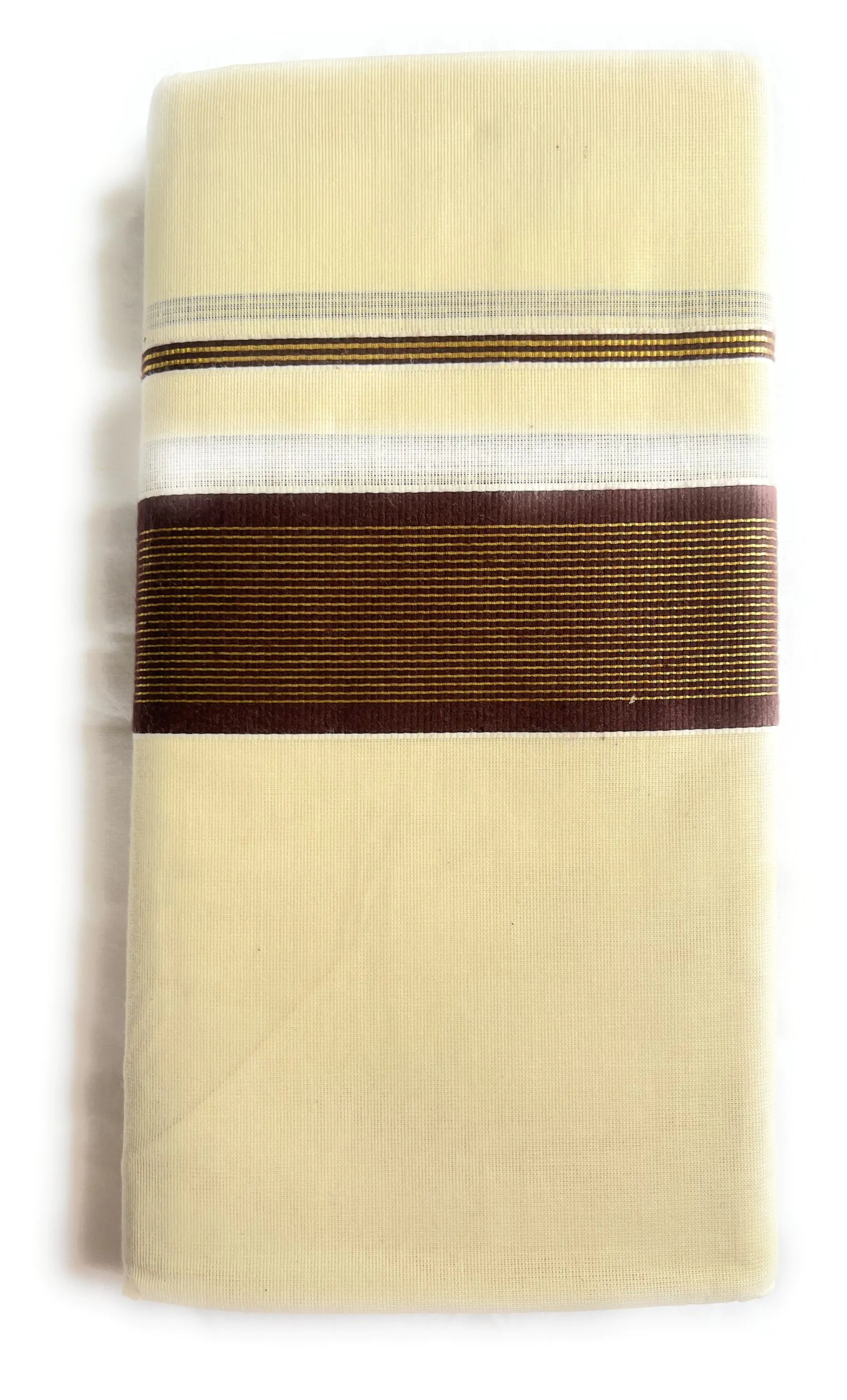 WOODLOOM KERALA KASAVU HANDLOOM MUNDU - Image 3
