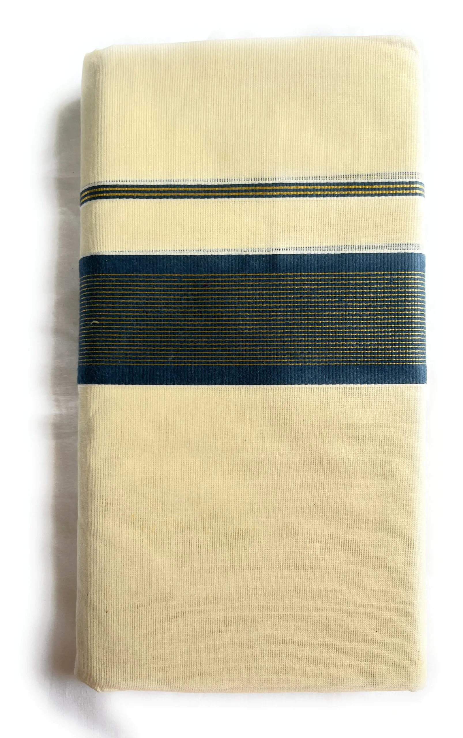 WOODLOOM KERALA HANDLOOM KASAVU MUNDU