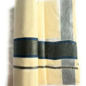 WOODLOOM KERALA HANDLOOM KASAVU MUNDU - Image 4