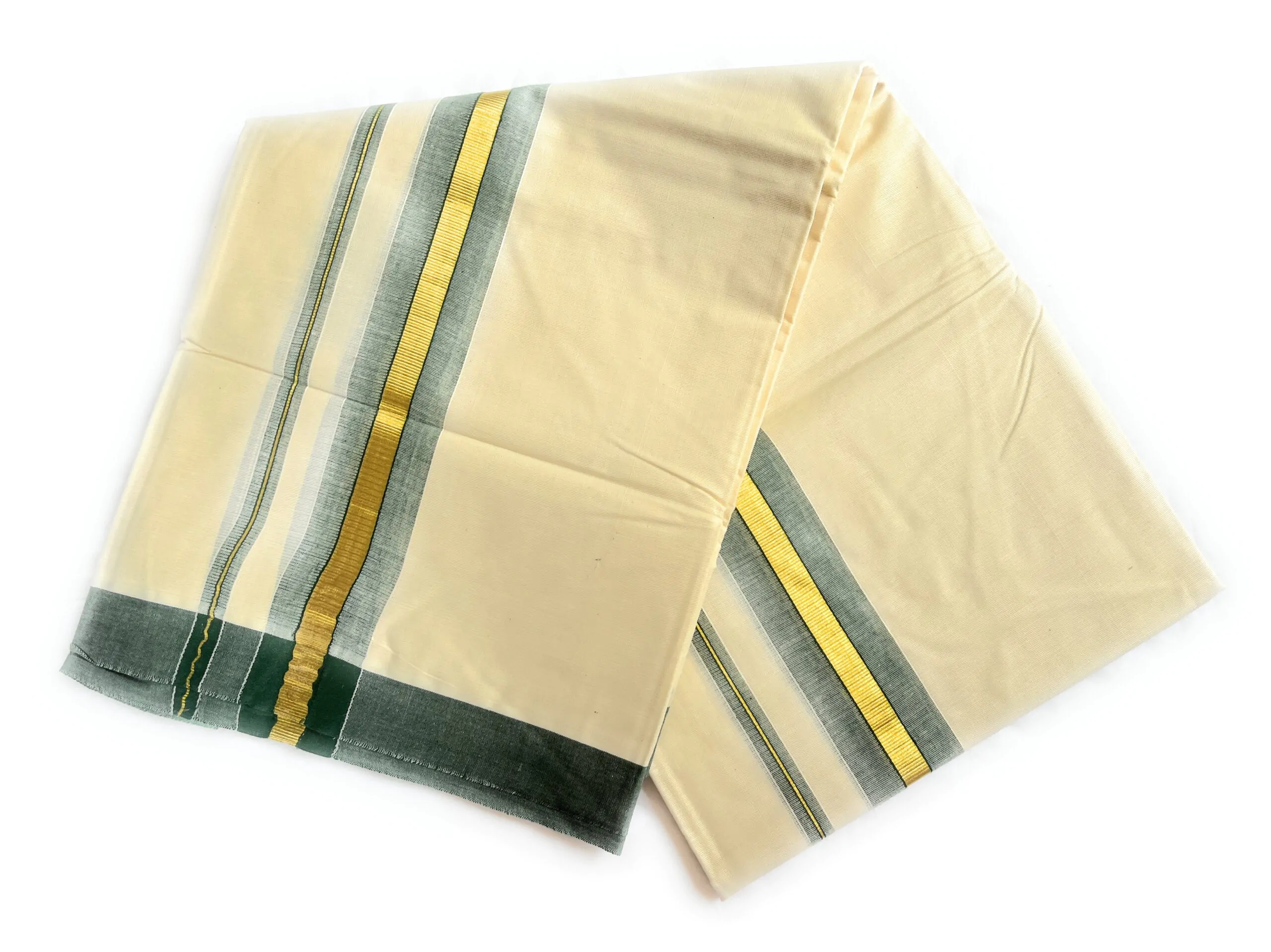 WOODLOOM HANDLOOM KERALA KASAVU MUNDU