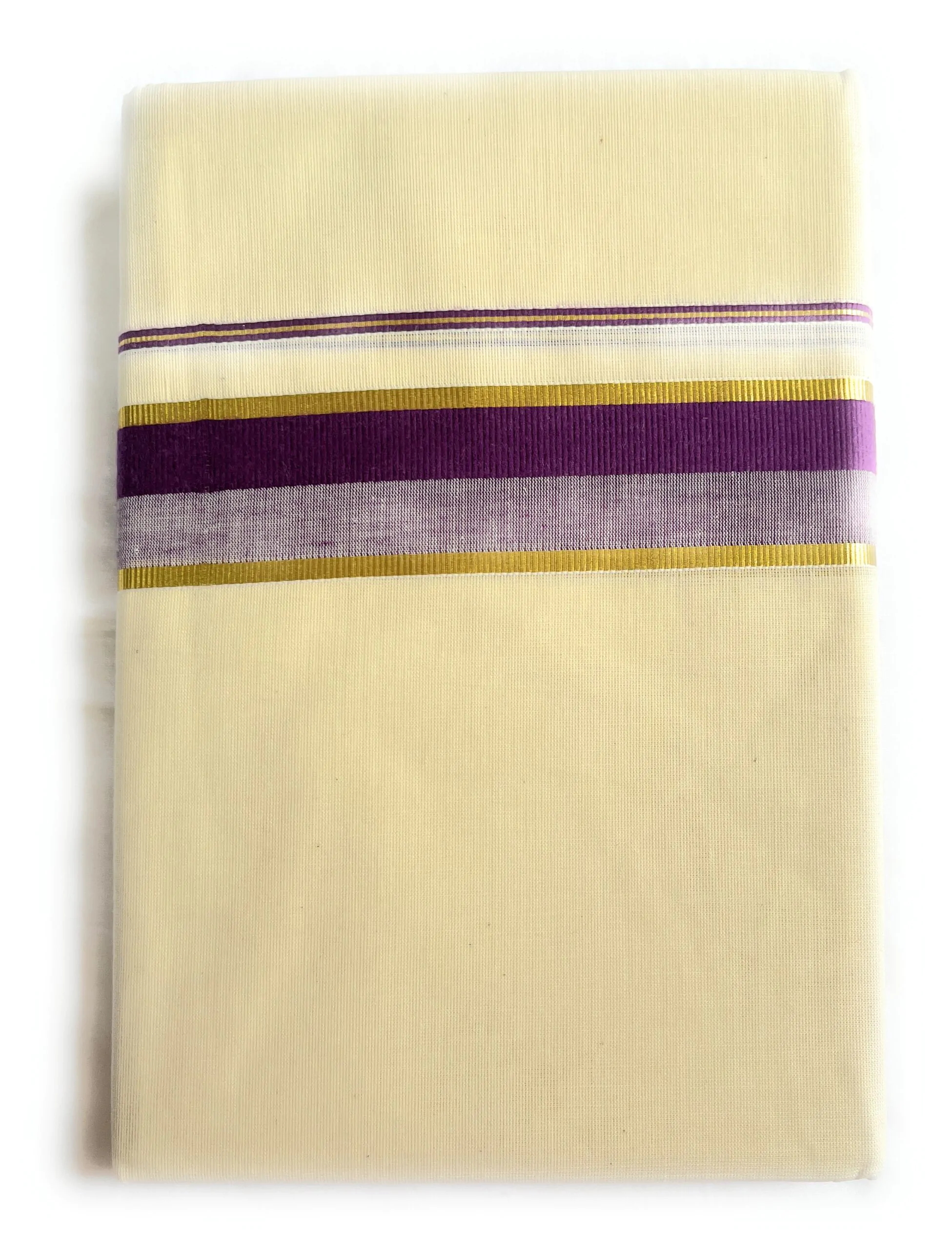 WOODLOOM HANDLOOM KASAVU KERALA MUNDU - Image 2