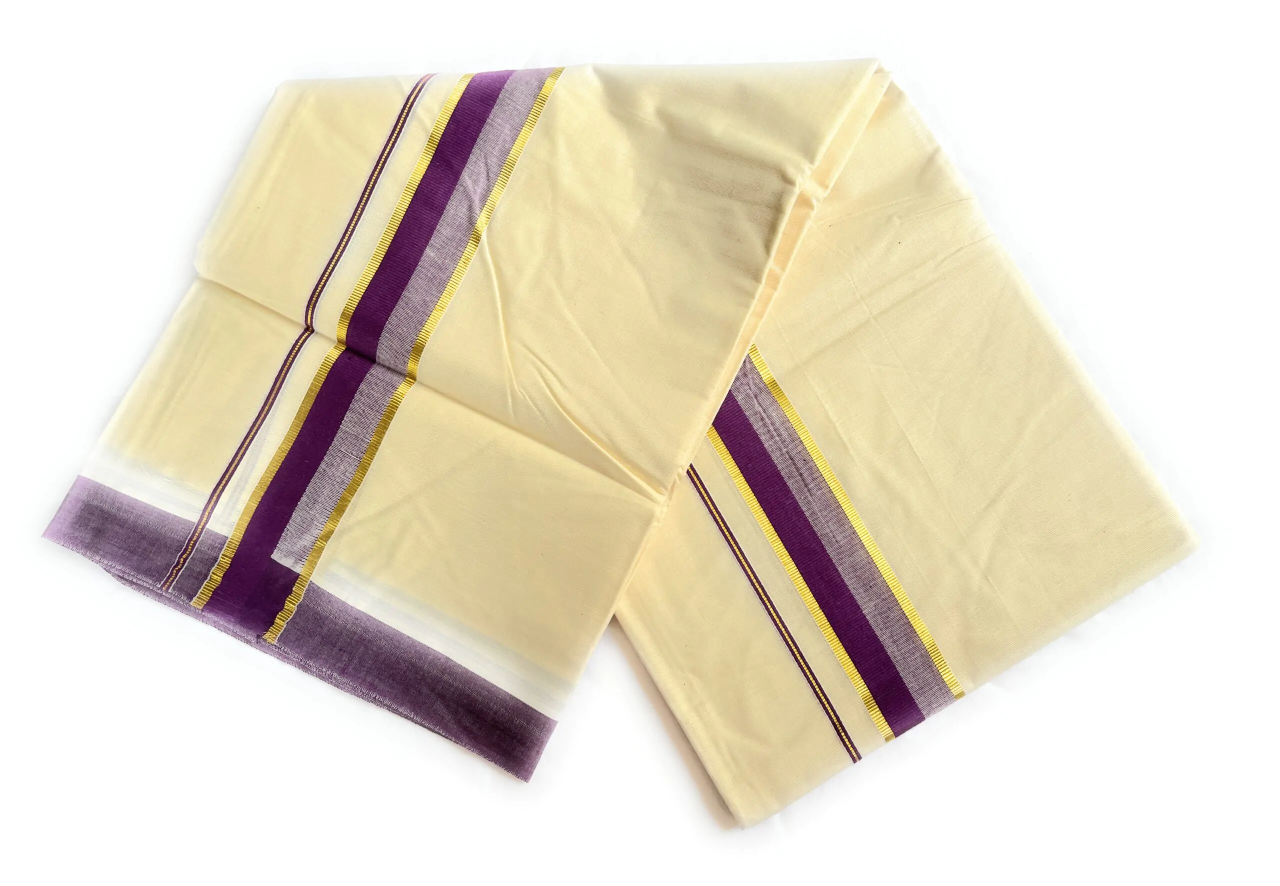 WOODLOOM HANDLOOM KASAVU KERALA MUNDU - Image 3