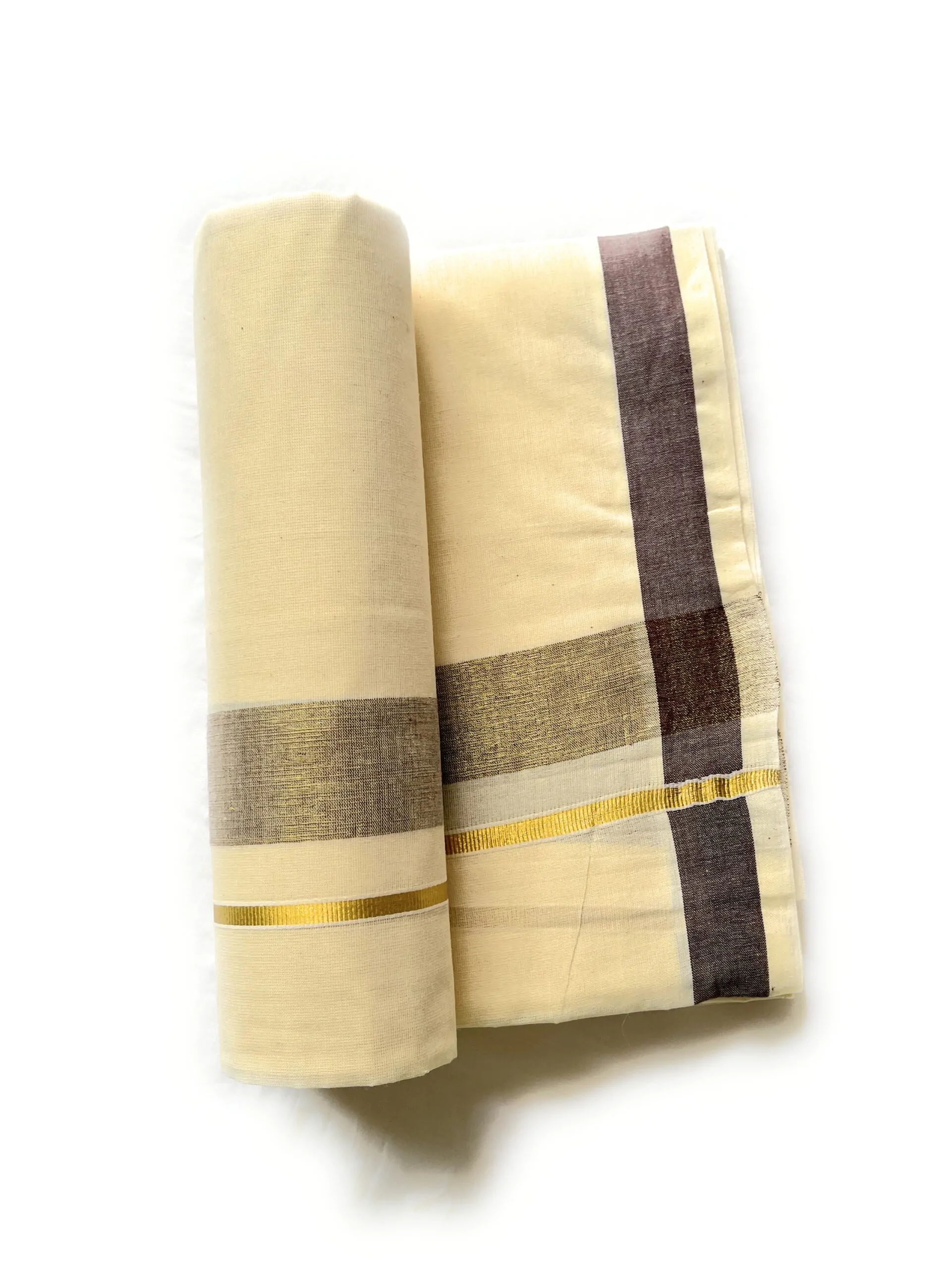 woodloom handloom kasavu mundu - Image 3