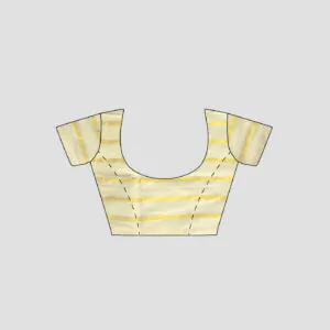 WOODLOOM STRIPED KASAVU  HANDLOOM COTTON SAREE - Image 8