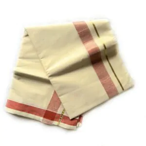 WOODLOOM HANDLOOM KASAVU DHOTHI - Image 2