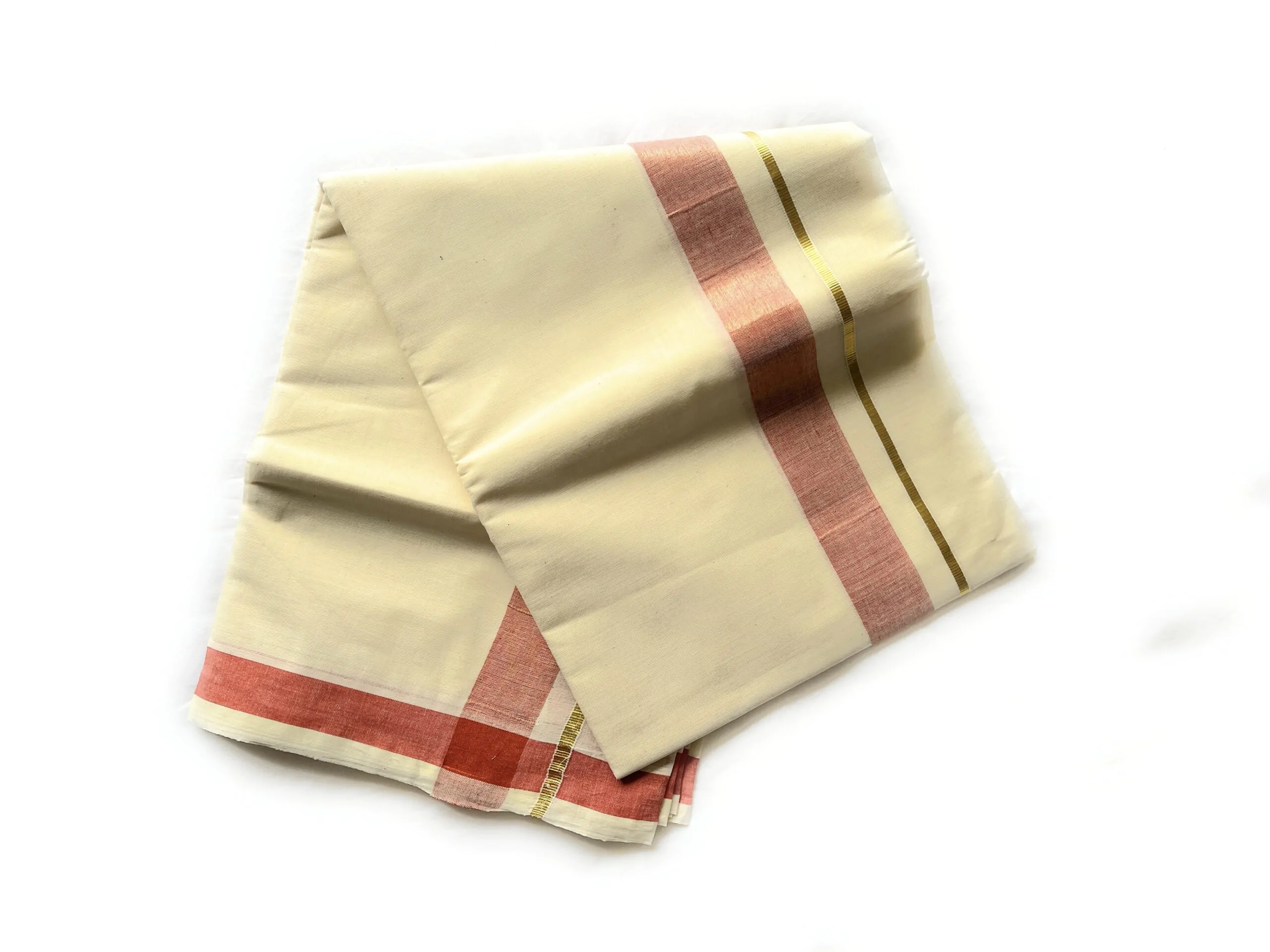 WOODLOOM HANDLOOM KASAVU DHOTHI - Image 2