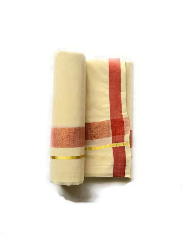 WOODLOOM HANDLOOM KASAVU DHOTHI