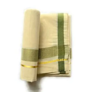 WOODLOOM HANDLOOM KASAVU DHOTHI - Image 2