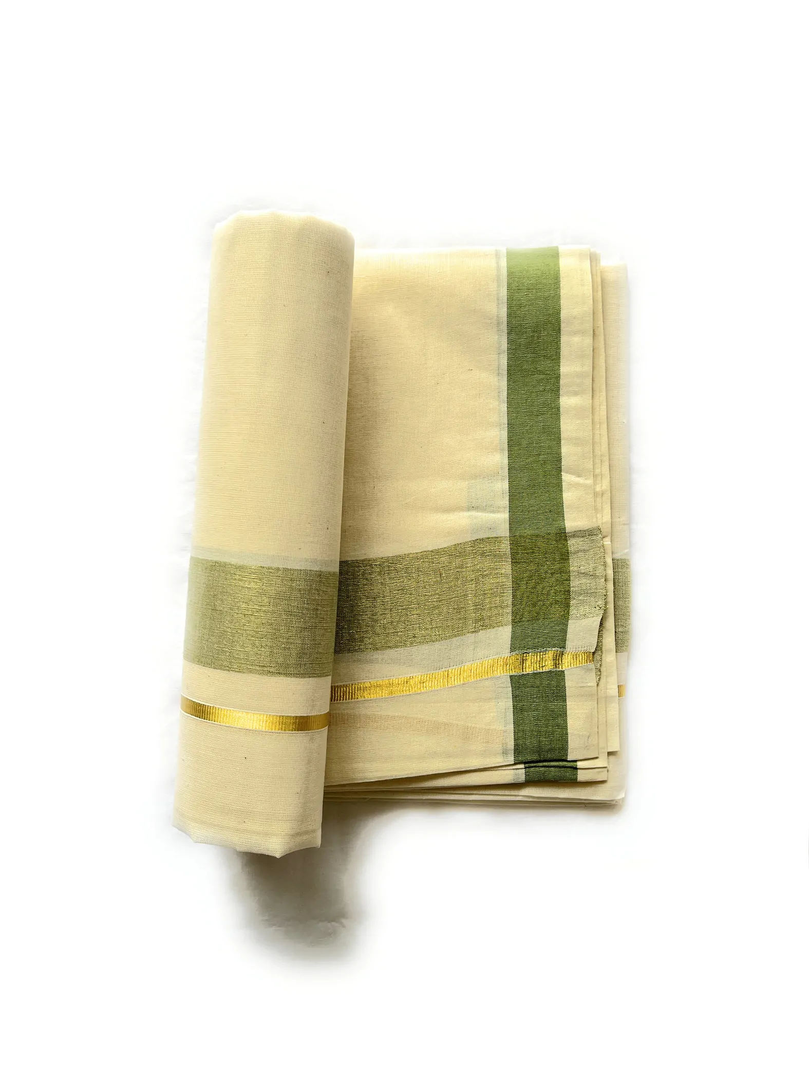 WOODLOOM HANDLOOM KASAVU DHOTHI - Image 2