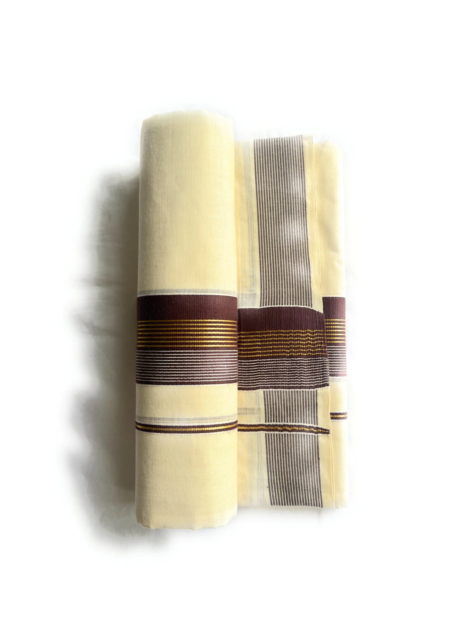 woodloom handloom kerala kasavu mundu - Image 4