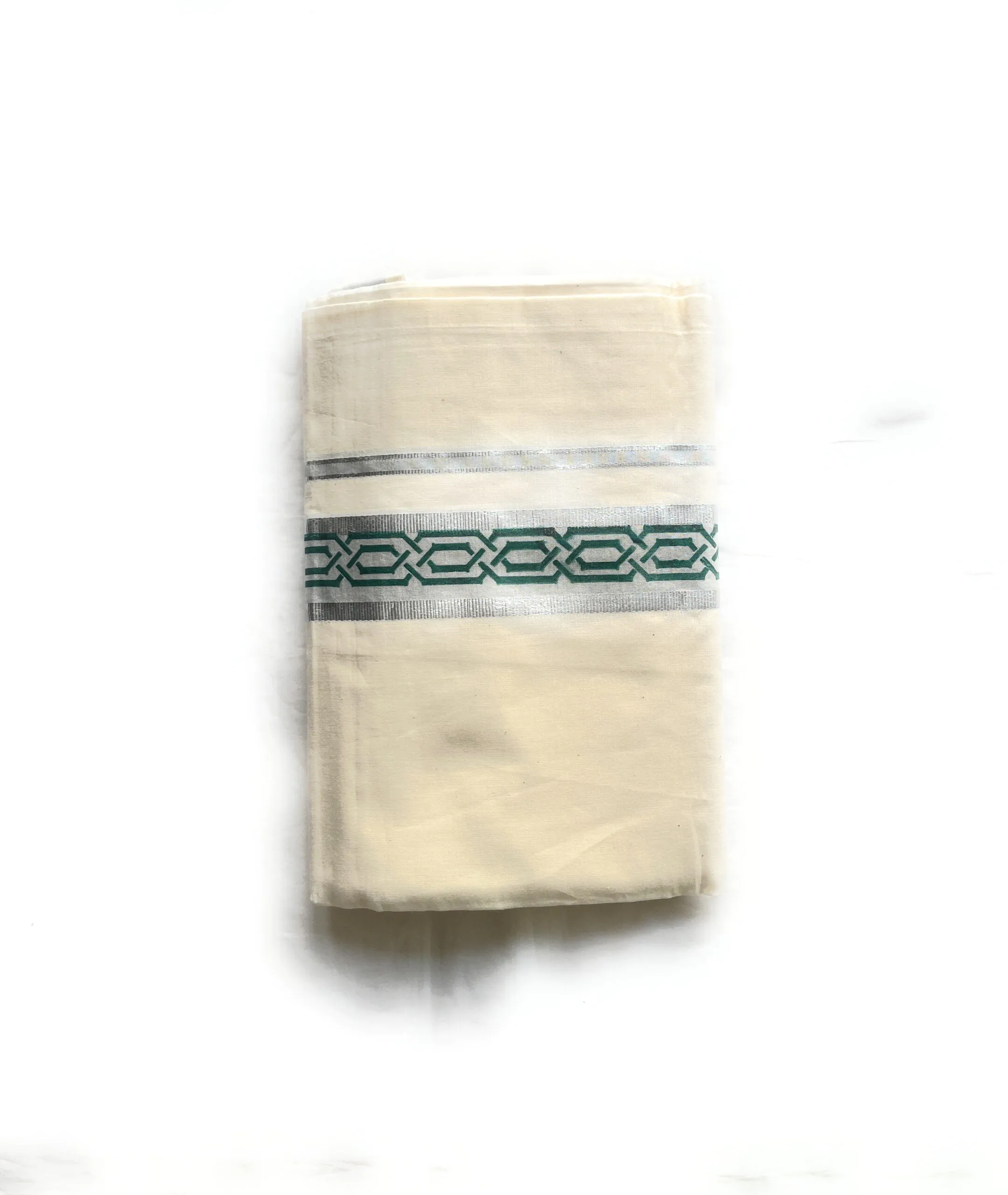 WOODLOOM HANDLOOM KERALA KASAVU MUNDU - Image 2