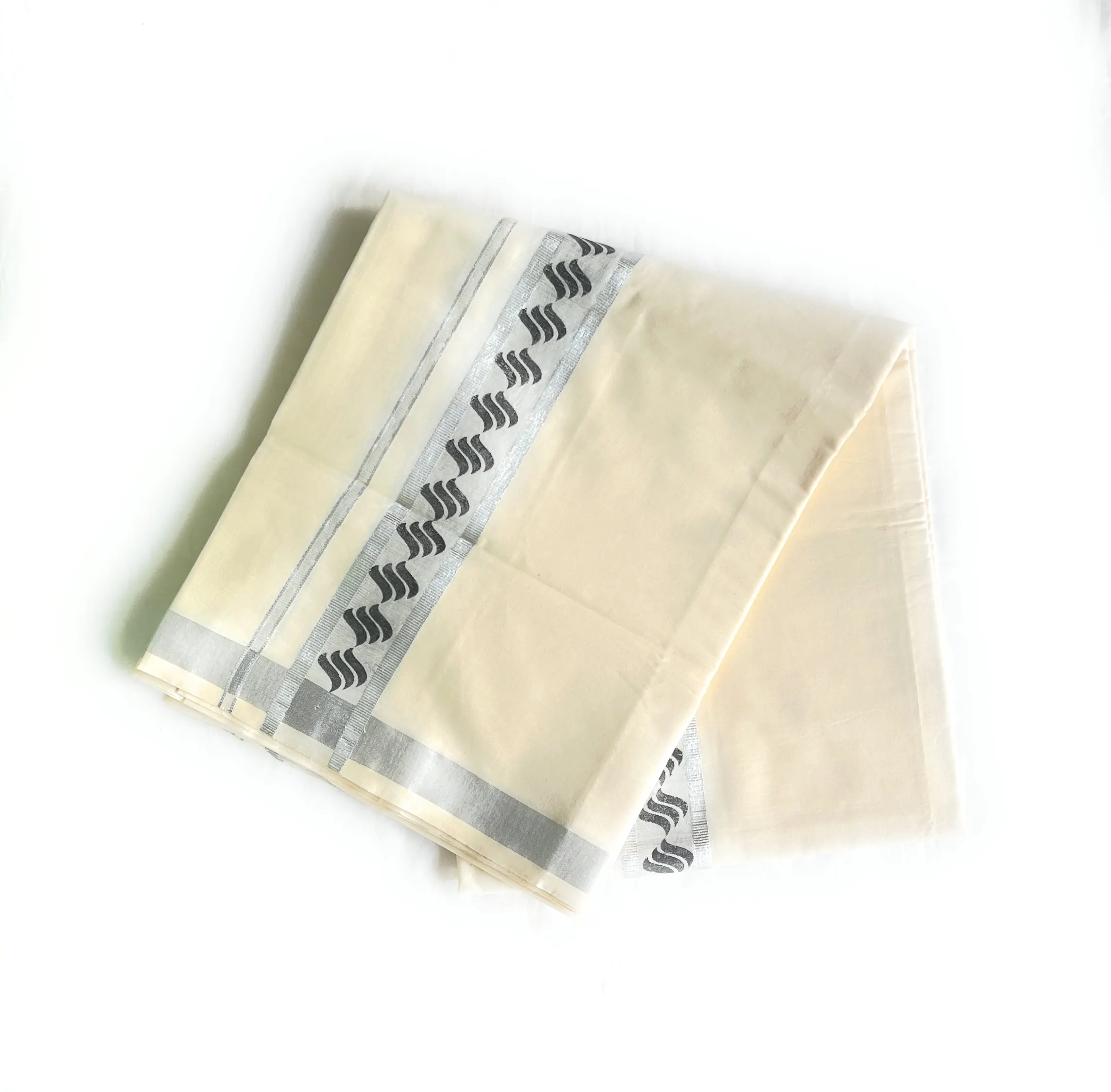 WOODLOOM HANDLOOM KERALA KASAVU MUNDU - Image 4