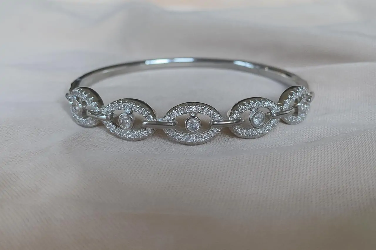 Kallos by Woodenza Patterned Bangle