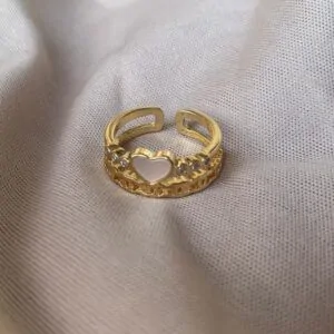 Kallos By Woodenza Heart Ring - Image 2