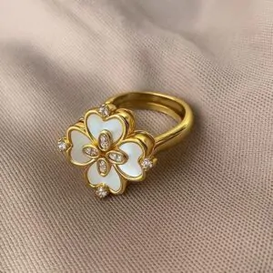 Kallos By Woodenza Floral Ring - Image 2