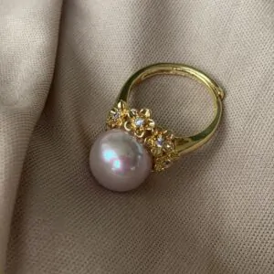 Kallos By Woodenza Pearl Ring - Image 2