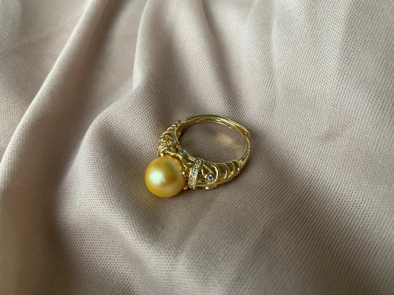 Kallos By Woodenza Pearl Ring