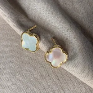 Kallos By Woodenza Clover Earrings - Image 2