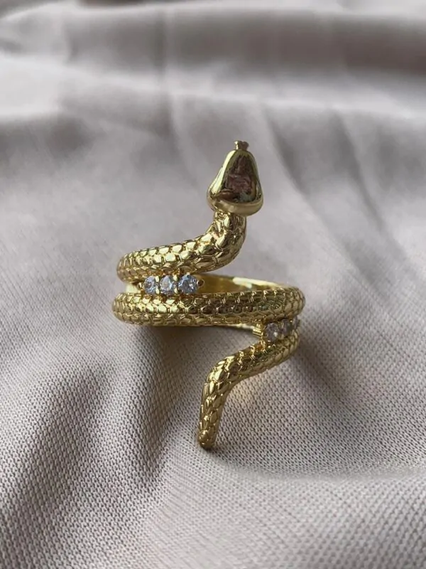 Kallos By Woodenza Serpentine Ring