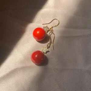 Kallos By Woodenza Pearl Earrings - Image 3