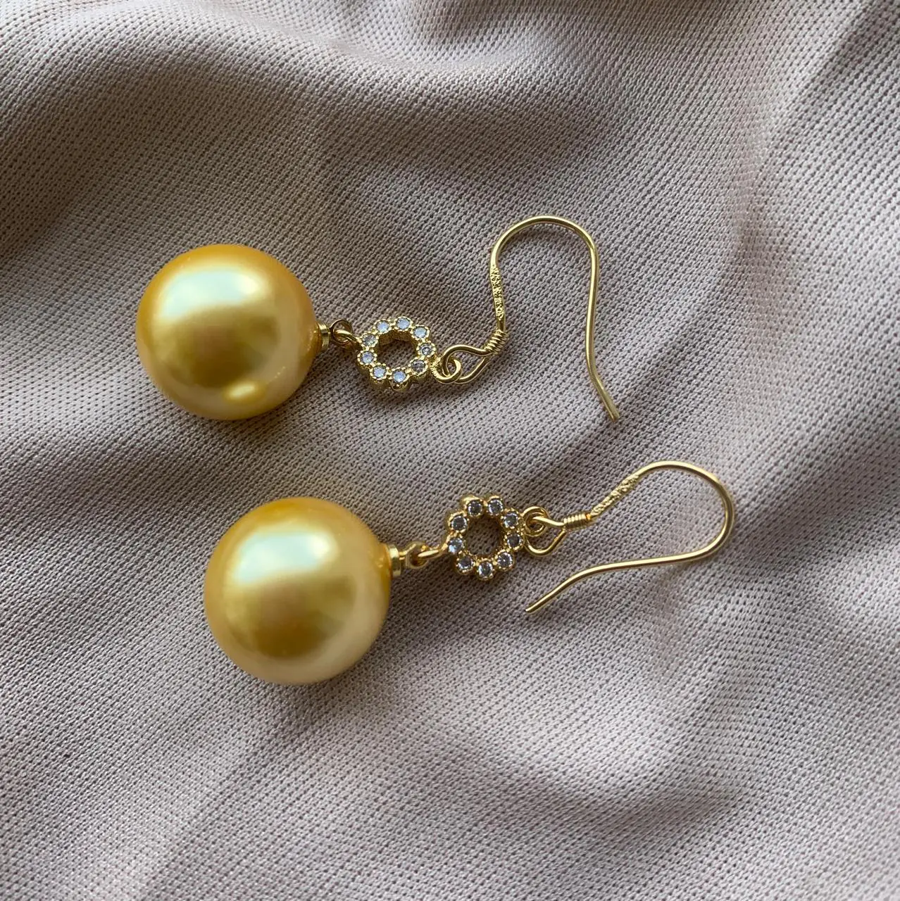 Kallos By Woodenza Pearl Earrings