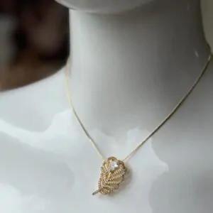 Kallos By Woodenza Leaf Pendant - Image 2