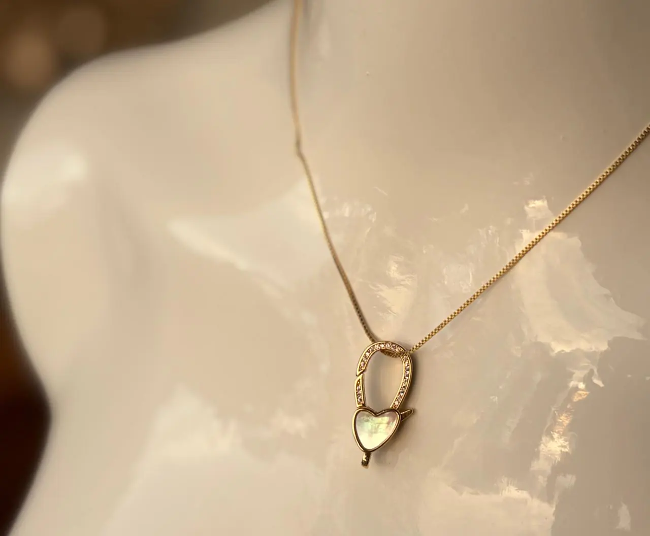 Kallos By Woodenza Hanging Heart Pendant