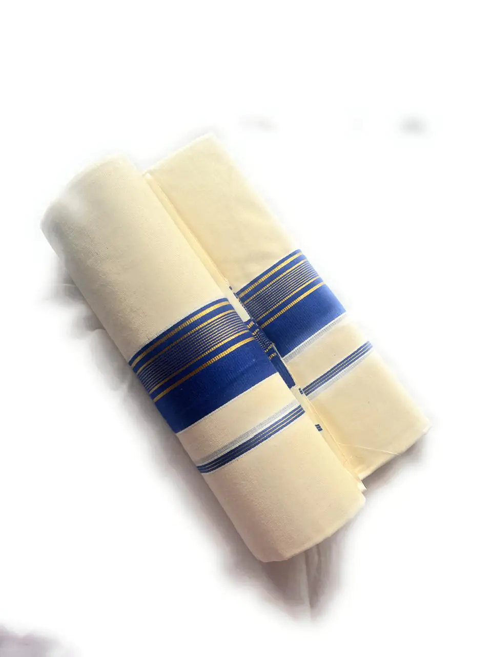 WOODLOOM HANDLOOM KASAVU DOUBLE DHOTI