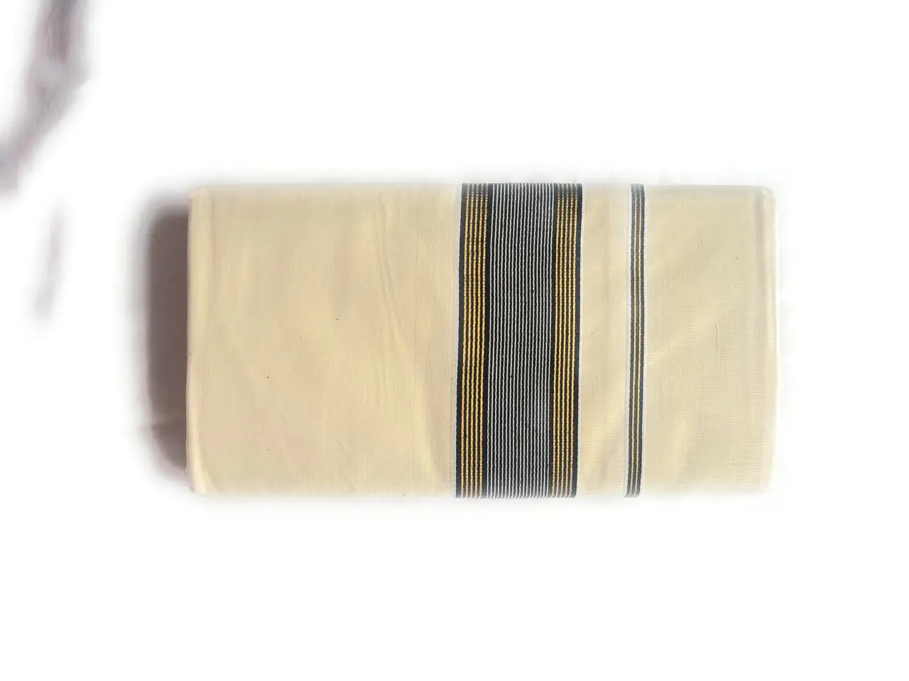 WOODLOOM HANDLOOM KASAVU DOUBLE DHOTI - Image 2